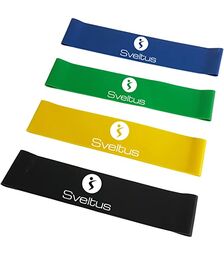 Set de 4 bandes élastiques latex aérobic