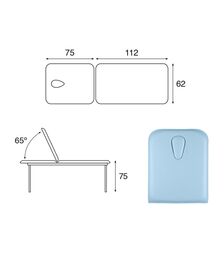 Table fixe en métal blanc