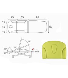 Table électrique ciseaux blanc multifonction