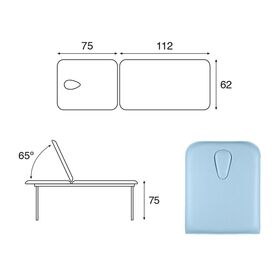 Table fixe en métal blanc